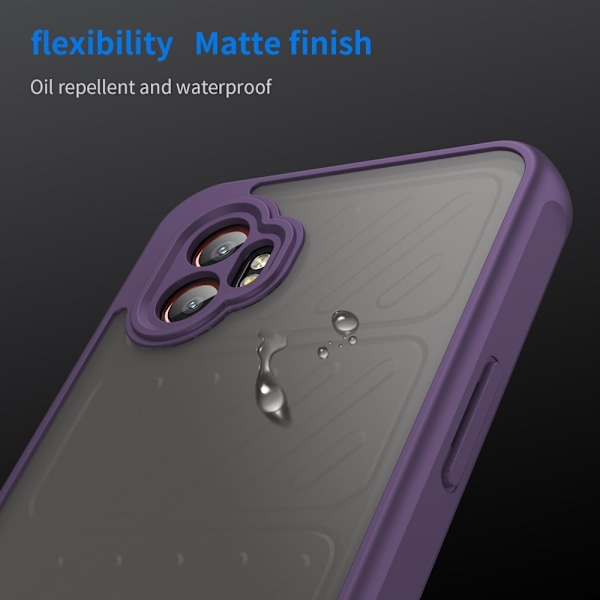 SKALO Samsung XCover7 Pro Color Bumper Frosted Suojakuori - Violetti Purple