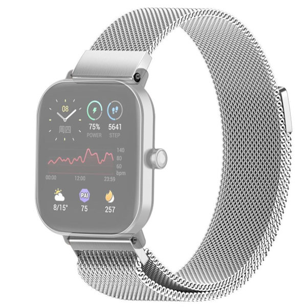 SKALO Milanese Loop till Amazfit Bip/Bip U/Bip U Pro/Bip S - Fler färger Silver