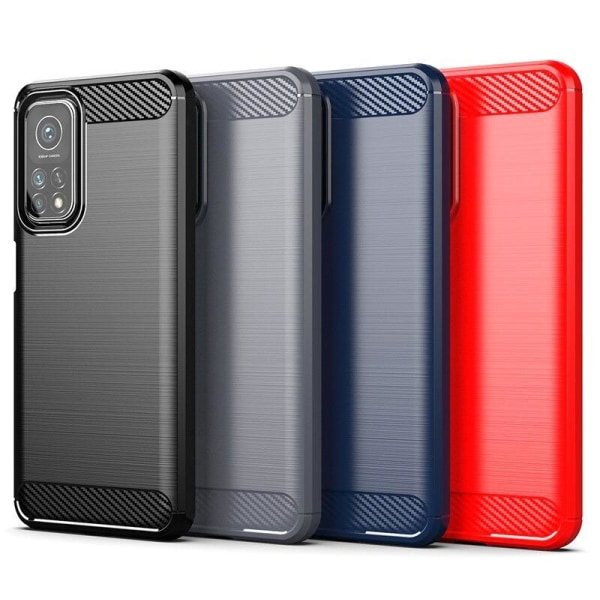 Stødsikker Armour Carbon TPU cover Xiaomi Mi 10T / 10T Pro - mere tilgængelig Red