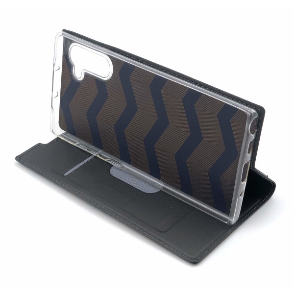 Lompakkokotelo Erittäin ohut muotoilu Samsung Note 10 - enemmän värejä Dark grey