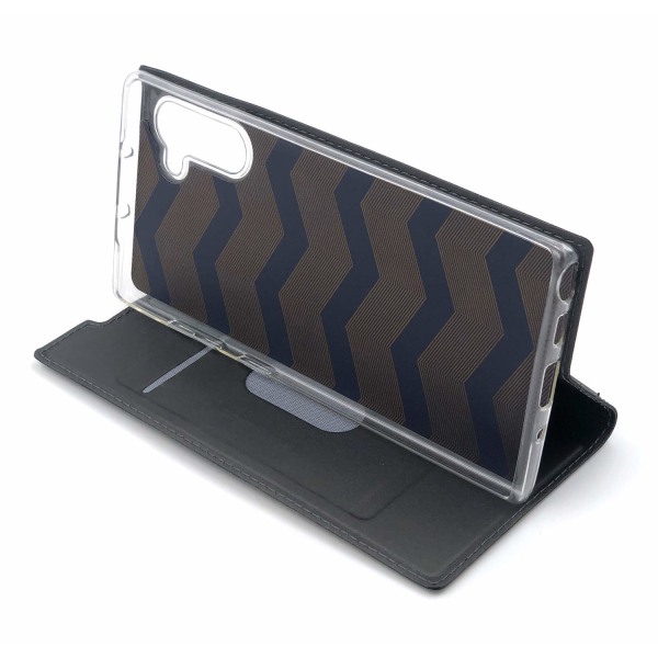 Plånboksfodral Ultratunn design Samsung Note 10 Dark grey