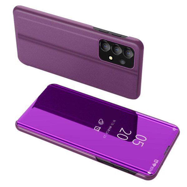 SKALO Samsung A13 4G Clear View Mirror Lompakko - Violetti Purple