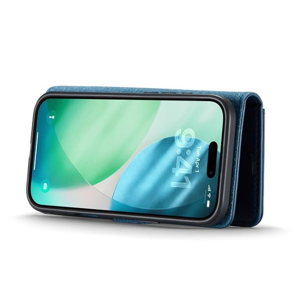 DG MING iPhone Air 2-i-1 Magnet Plånboksfodral - Blå Blå