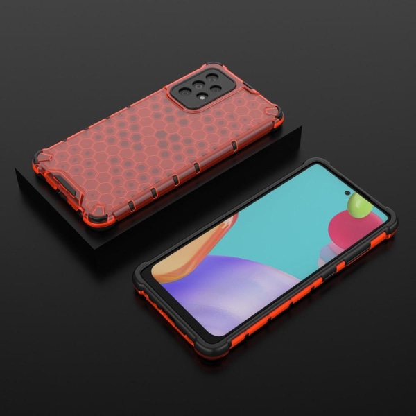 SKALO Samsung A52/A52s Shockproof Honeycomb TPU Cover - Rød Red