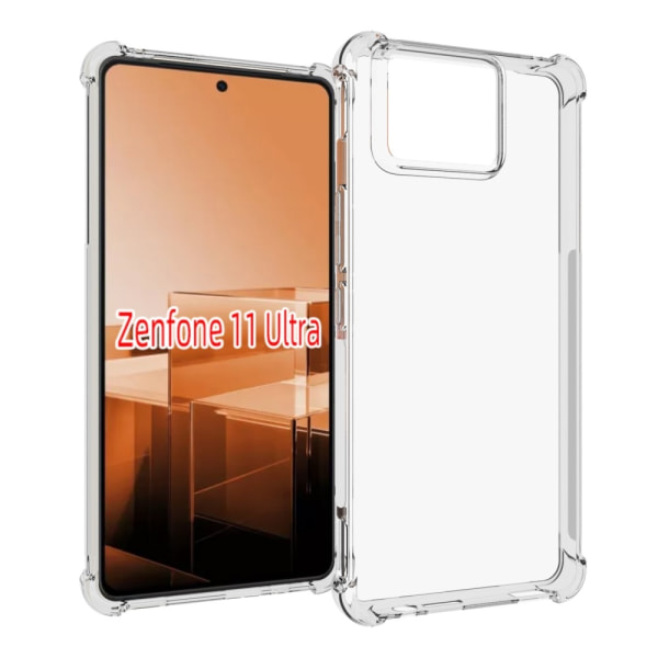 SKALO Asus Zenfone 11 Ultra 5G Extra strong TPU-skal Transparent