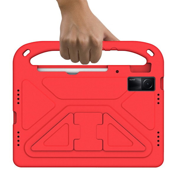 SKALO Xiaomi Redmi Pad Barnskal med handtag och ställ - Röd Röd