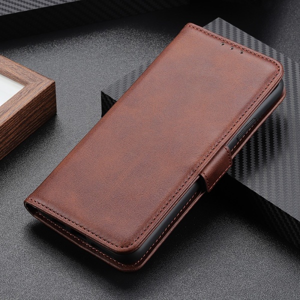 SKALO Google Pixel 8 Pro Premium Wallet Flip Cover - Brun Brown