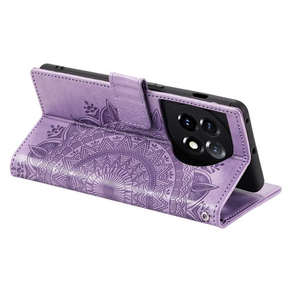 SKALO OnePlus 13R Mandala Lompakkokotelo - Violetti Purple