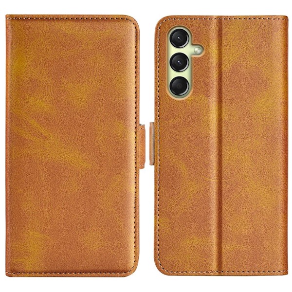 SKALO Samsung A16 Premium Plånboksfodral - Brun Brun