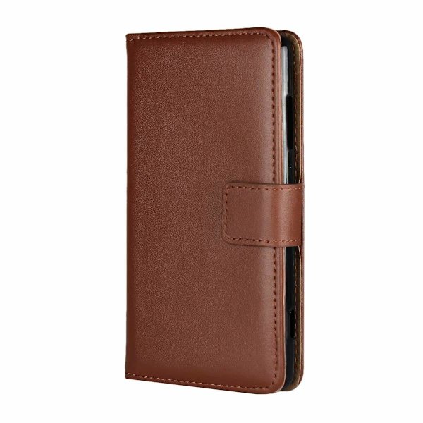 SKALO iPhone 13 Pro Max Lompakkokotelo Aitoa nahkaa - Valitse väri Brown