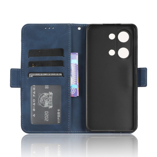 SKALO OnePlus Nord 3 5G / Ace 2V 6-FACK Plånboksfodral - Blå Blå