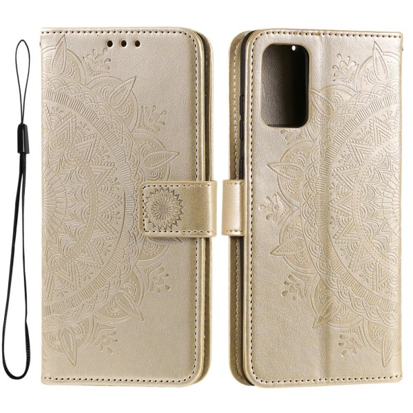 SKALO Samsung A33 5G Mandala Plånboksfodral - Guld Guld