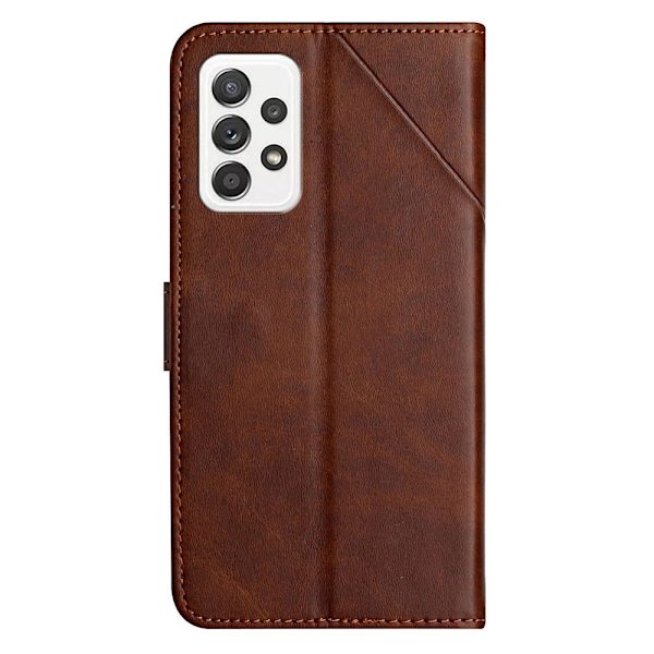 SKALO Samsung A23 5G Embossed Plånboksfodral i PU-Läder - Brun Brun
