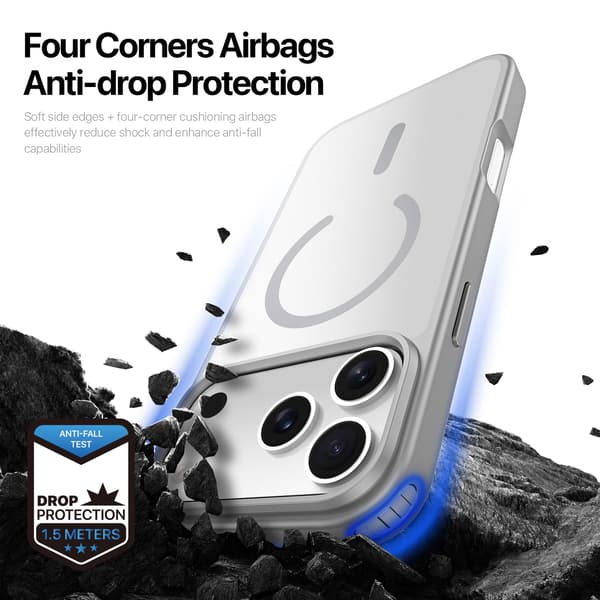 DUX DUCIS Yind Series Matte Finish Cover til iPhone 18 Pro Max - Grå Grey