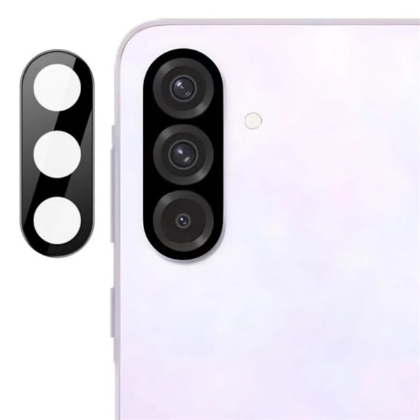 SKALO Samsung A56 3D Kameralinse Beskyttelsesglas - Sort Black