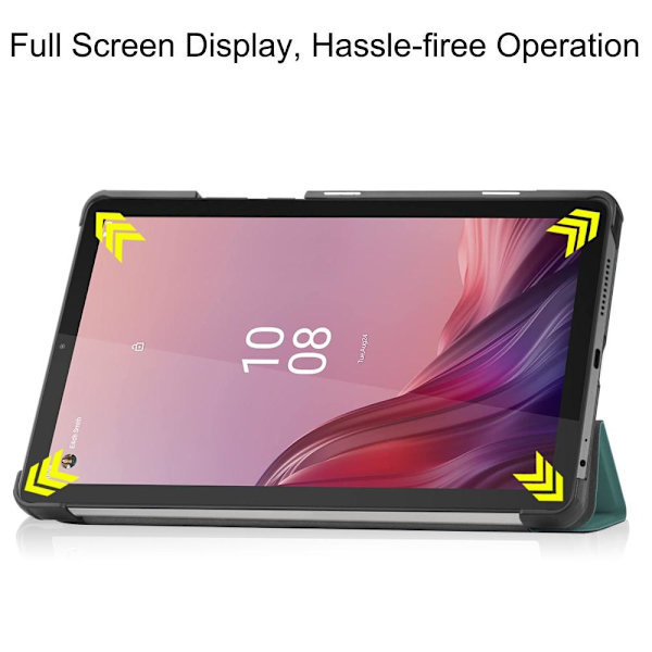 SKALO Lenovo Tab M9 Trifold Suojakotelo - Vihreä Green