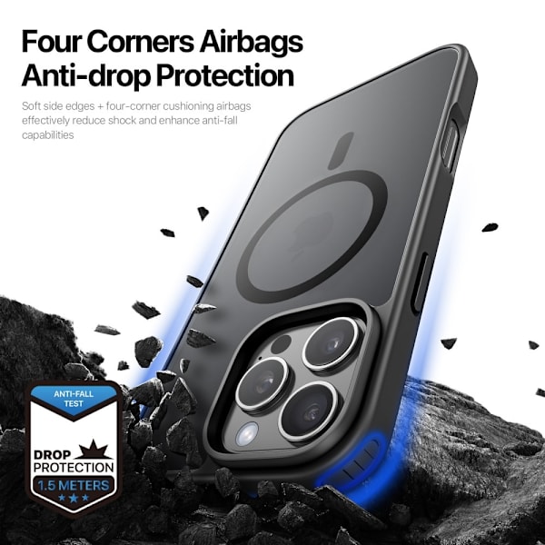 DUX DUCIS iPhone 16 Pro Max Yind Series Matt Finish Skal - Svart Svart