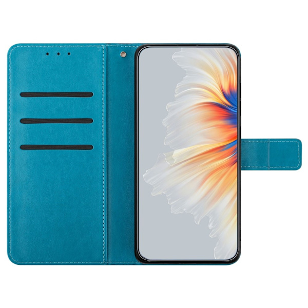 SKALO Xiaomi Redmi Note 13 Pro+ Mandala lompakkokotelo - Sininen Blue