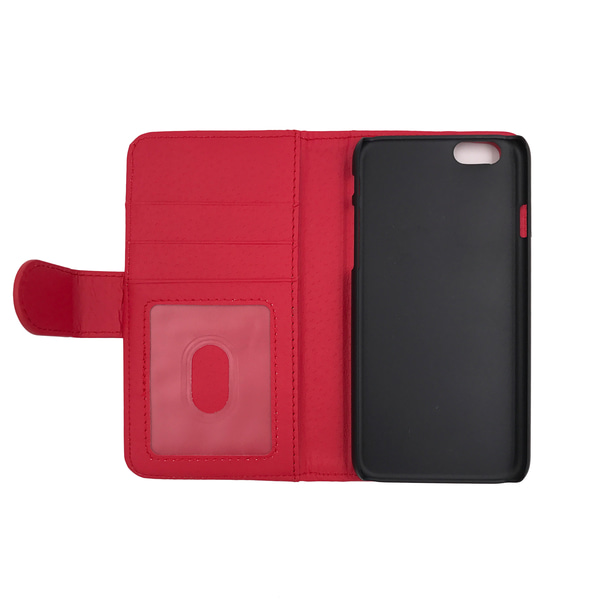 Lompakkokotelo 4 lokeroa iPhone 6 / 6S - enemmän värejä Red