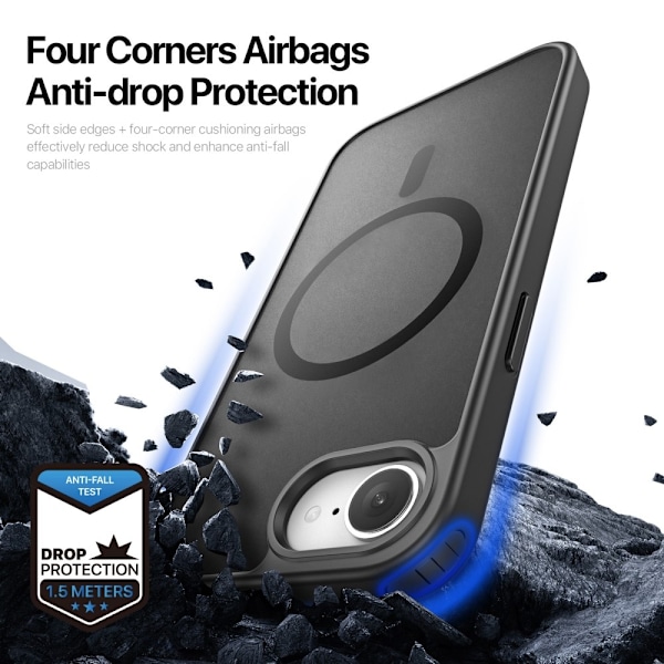 DUX DUCIS iPhone 16e Yind Series Matt Finish Skal - Svart Svart