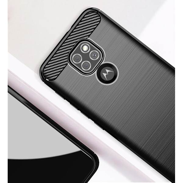 Stöttåligt Armor Carbon TPU-skal Moto E7 Plus - fler färger Svart