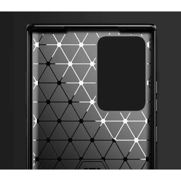 Iskunkestävä Armor Carbon TPU-kotelo Samsung Note 20 Ultra - lisää saatavilla Grey