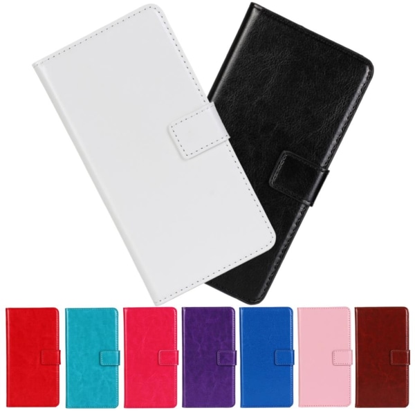PU-nahkaa valmistettu lompakkokotelo Sony Z3 Compactille - enemmän värejä Cerise