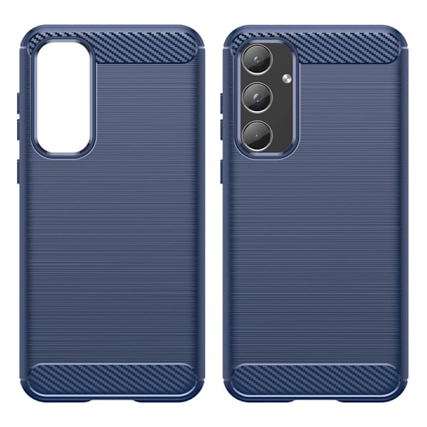 SKALO Samsung A55 5G Armor Carbon Stødsikker TPU-cover - Vælg farve Blue