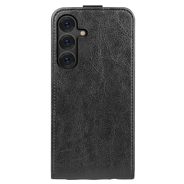 SKALO Samsung S25+ Vertical Flip PU-Läder Plånboksfodral - Svart Svart