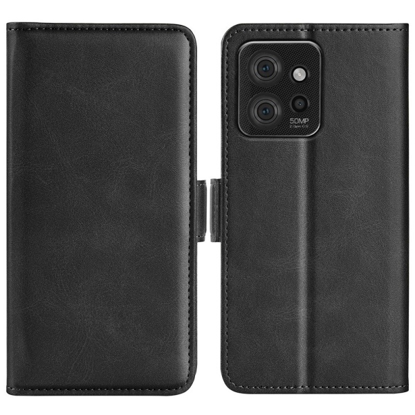 SKALO Motorola ThinkPhone 5G Premium Wallet Flip Cover - Sort Black