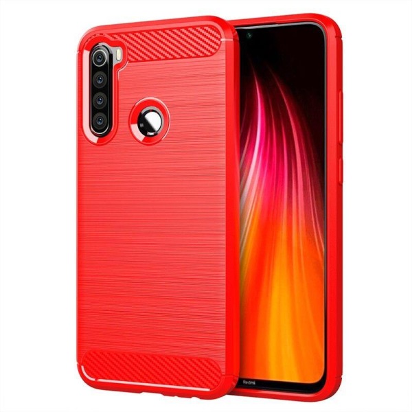 Stødsikker Armour Carbon TPU etui Xiaomi Redmi Note 8T - flere farver Red