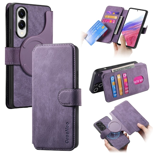 SKALO Samsung S25 Edge CASENEO MW-03 Flip Cover - Lilla Purple