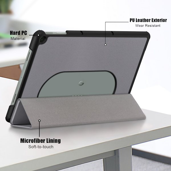 SKALO Google Pixel Tablet Trifold Fodral - Grå grå