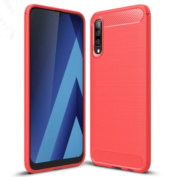 Stødsikker Armour Carbon TPU etui Samsung A50 - flere farver Red