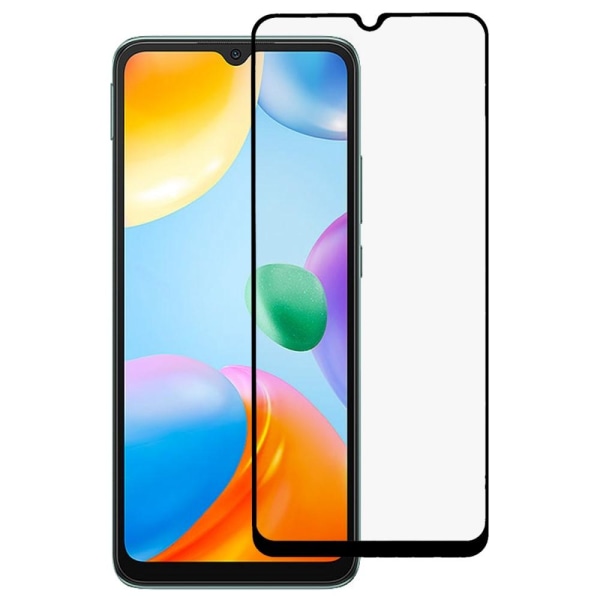 2-PACK SKALO Xiaomi Redmi 10C Heltäckande Skärmskydd Härdat Glas - Svart Svart