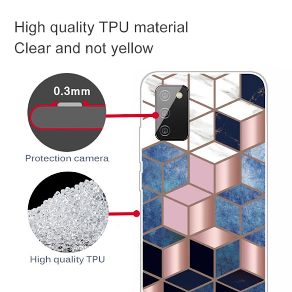 SKALO Samsung A02s / A03s Marmor TPU-skal - Motiv 2 multifärg