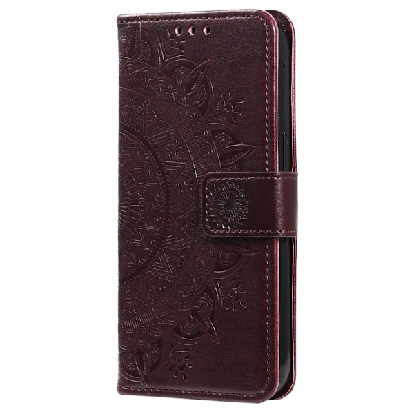 SKALO Sony Xperia 5 IV 5G Mandala Plånboksfodral - Brun Brun