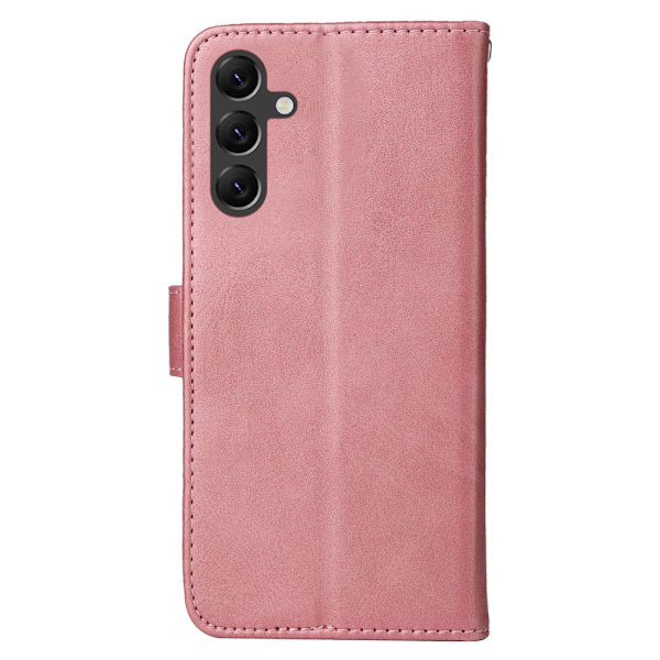 SKALO Samsung A15 5G PU-Läder Plånboksfodral - Fler färger Rosa