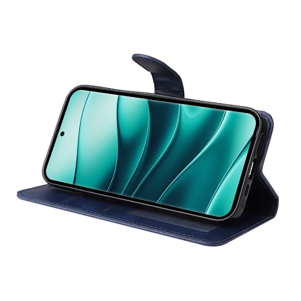SKALO Xiaomi Redmi Note 14 Pro+ 5G PU-läder Plånboksfodral - Fler färger Blå