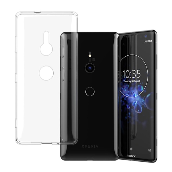 Transparent Silikon TPU-Skal till Sony Xperia XZ3 Transparent