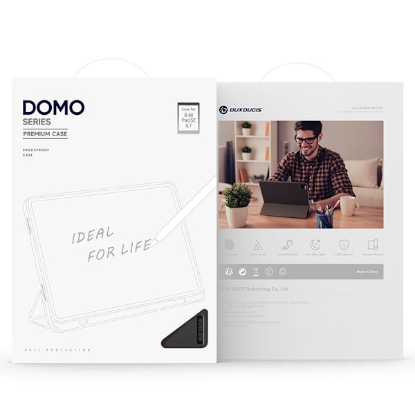 DUX DUCIS Xiaomi Redmi Pad SE 8.7 DOMO Series Trifold Fodral - Svart Svart