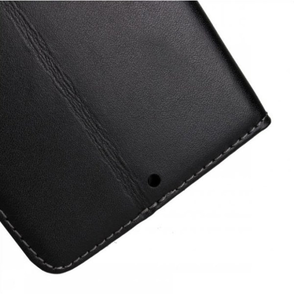 Wallet Case aitoa nahkaa Google Nexus 6 - enemmän värejä Black