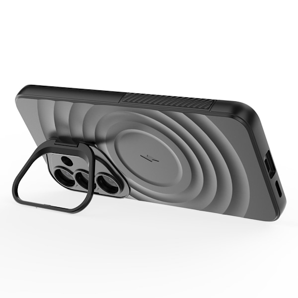 SKALO Samsung S25 Ripple Texture Cover - Sort Black