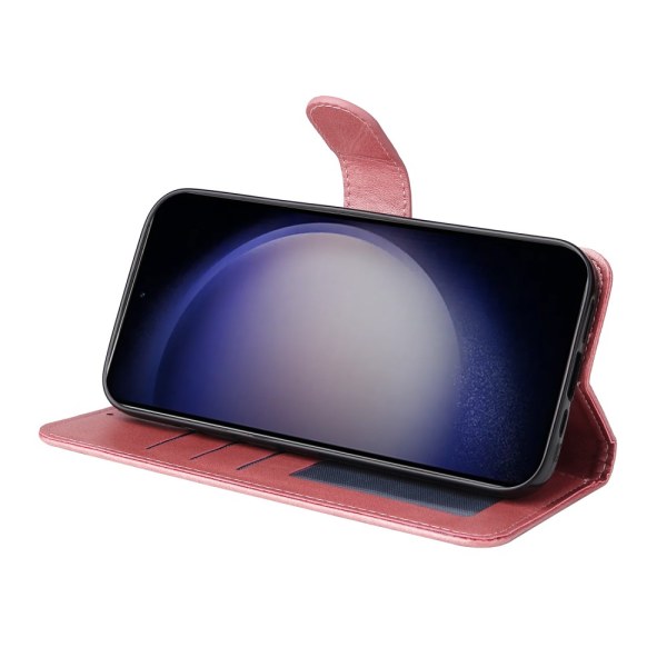 SKALO Samsung S24+ PU-Läder Plånboksfodral - Fler färger Rosa