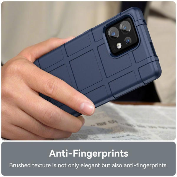 SKALO Motorola Edge 40 Pro 5G Rugged Shield Stöttåligt TPU-skal Blå