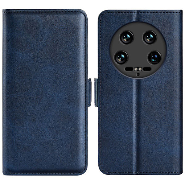 SKALO Xiaomi 14 Ultra 5G Premium Wallet Flip Cover - Blå Blue