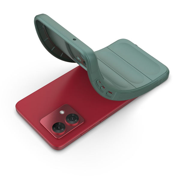 SKALO Motorola Moto G84 5G Rugged Bumpers TPU-Skal Grön