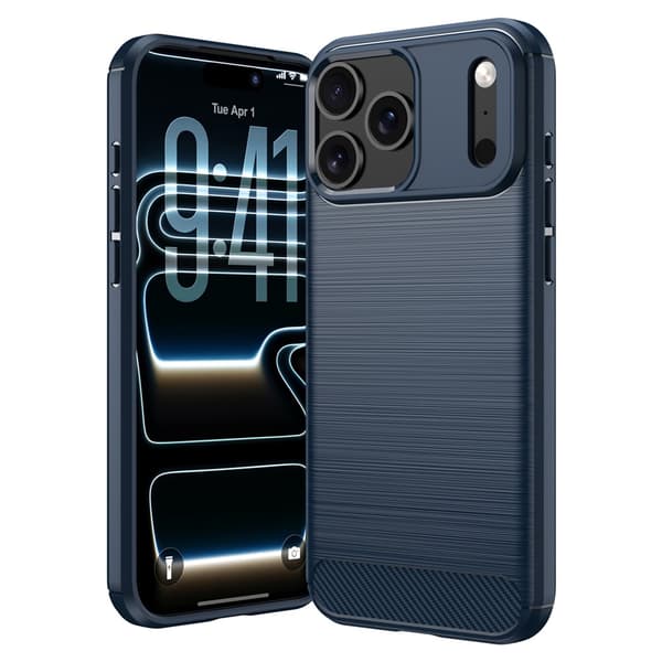 SKALO Armor Carbon  för iPhone 18 Pro Cover til iPhone 18 Pro - Vælg farve Blue