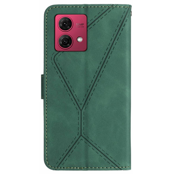 SKALO Motorola Edge 40 Neo 5G Embossed Plånboksfodral i PU-Läder - Grön Grön