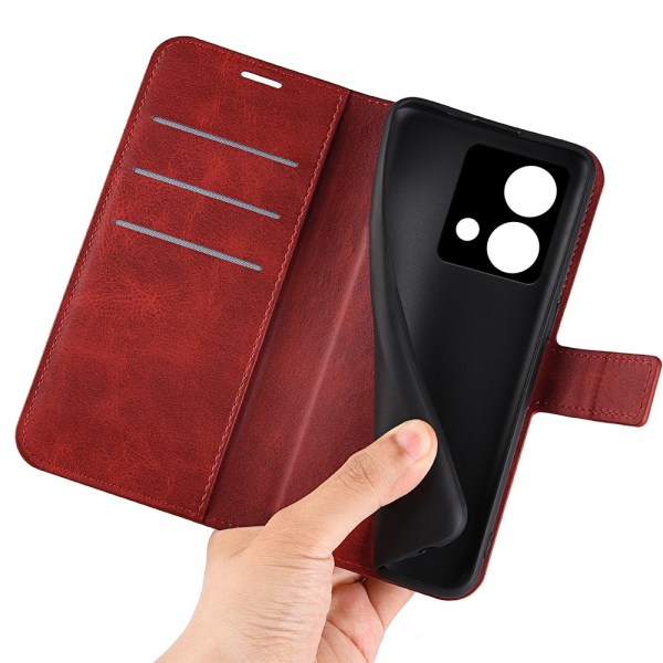 SKALO Motorola Moto G84 5G Premium Plånboksfodral - Röd Röd